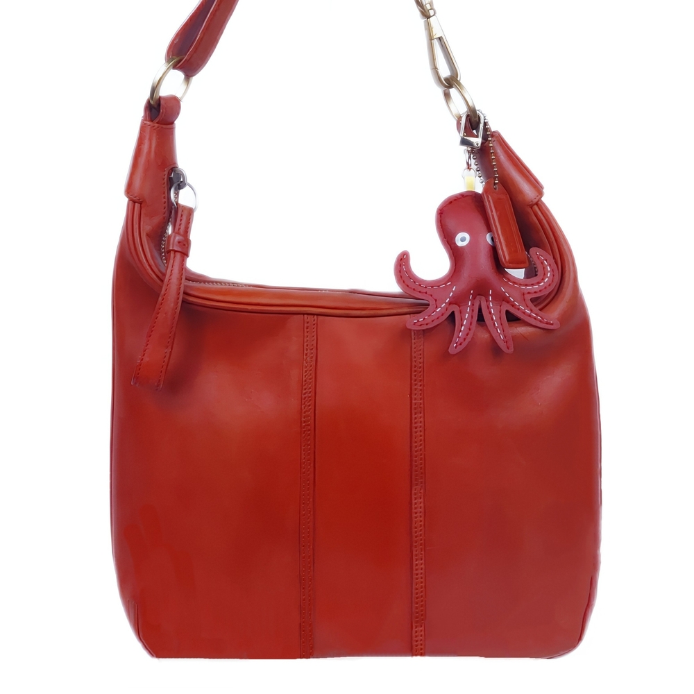VTG COACH AMANDA HOBO WITH CHARM